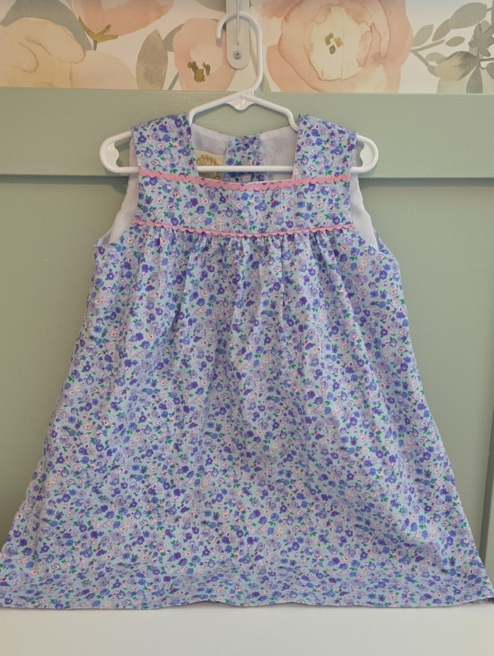 The Beaufort Bonnet Company 4t Floral Sleeveless Dress Smocked Brand